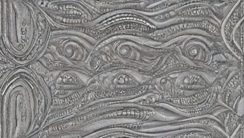 Un diseño con líneas intrincadas, sombras suaves y patrones texturizados crea una composición visualmente equilibrada y atractiva